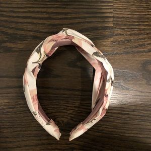 Knotted top style floral headband